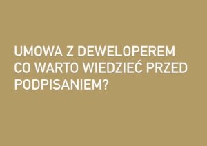 umowa z deweloperem